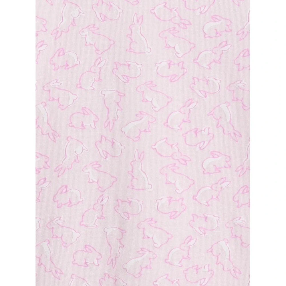 Baby Gap Pajama Set Pink Bunny Print Easter Spring Kids 5 Years 5T